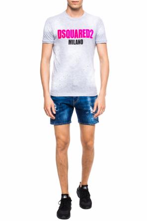 T-shirt with logo application, zdjęcie 2 T-shirt with logo application od Dsquared2